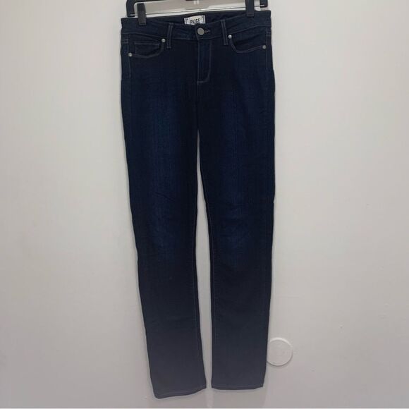 PAIGE Skyline Darkwash Skinny Jeans Size 27 - Picture 1 of 9